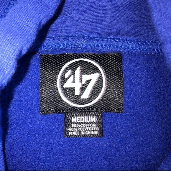 47 Brand LA Clippers Hoodie Sweatshirt Mens Medium Pullover Pocket Long Sleeve - Picture 3 of 7